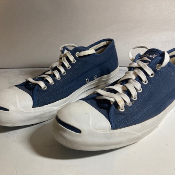 Jack Purcell Converse Men's 11.5 Blue Canvas - Picture 6 of 7